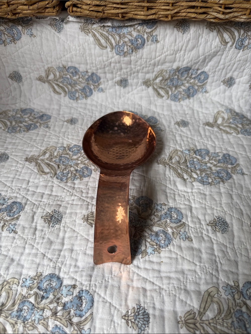 Cherish Hammered Copper Serving Ladle - Copper Tone